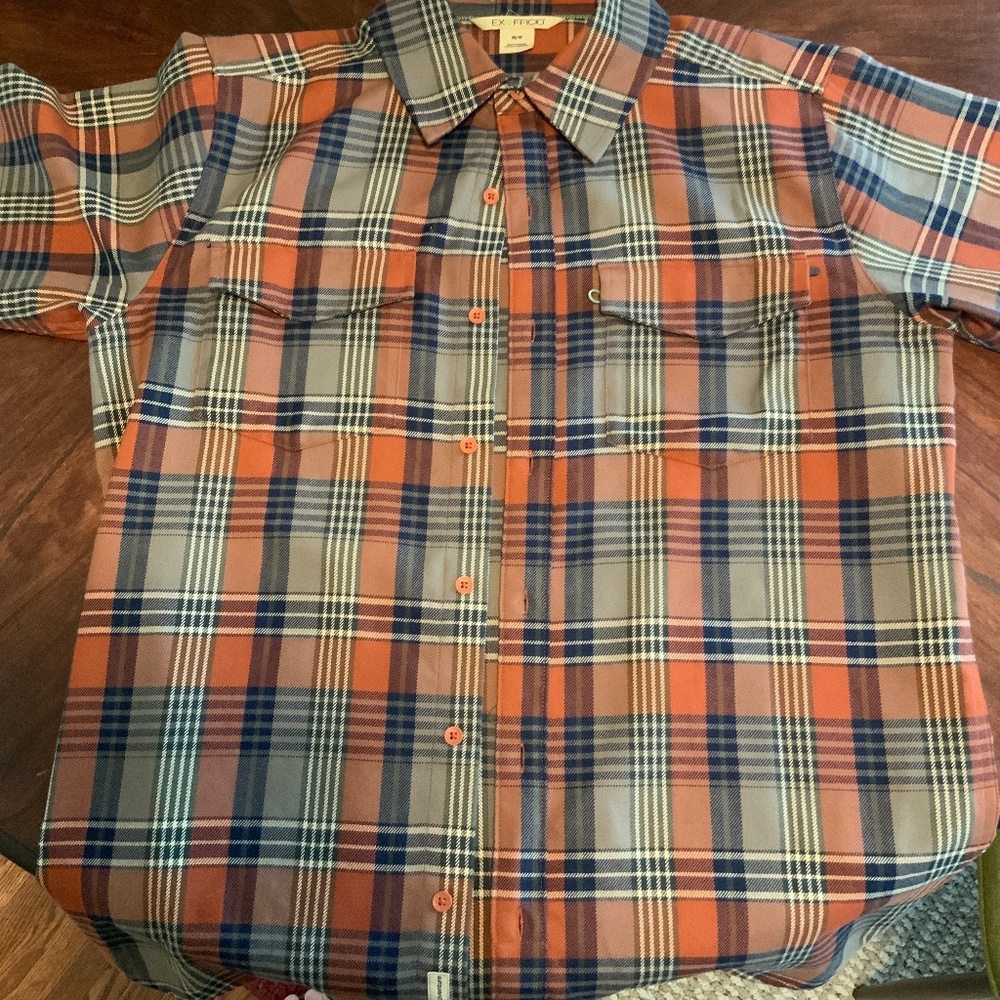 Ex Officio men’s plaid shirt size M
